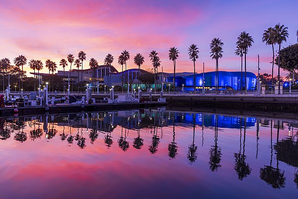 Aquarium at Sunset