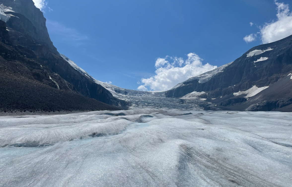 Athabasca glacier located in Alberta, Canada