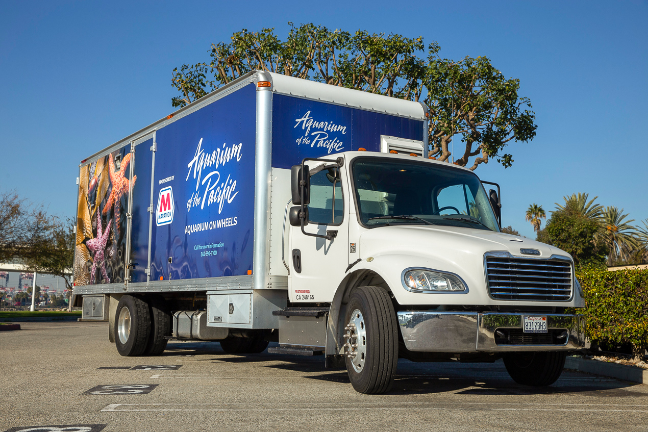 Aquarium on Wheels truck