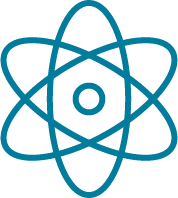 Atom icon illustration