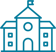 School house icon illustration